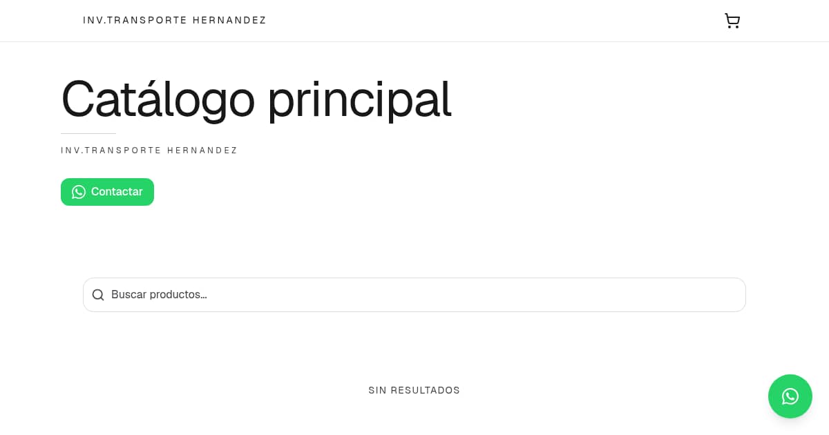 Catálogo principal