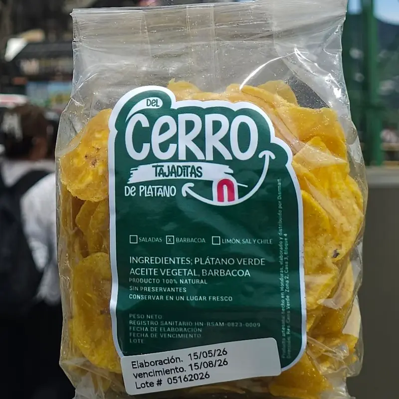 SNACK DE PLATANO CON SAL