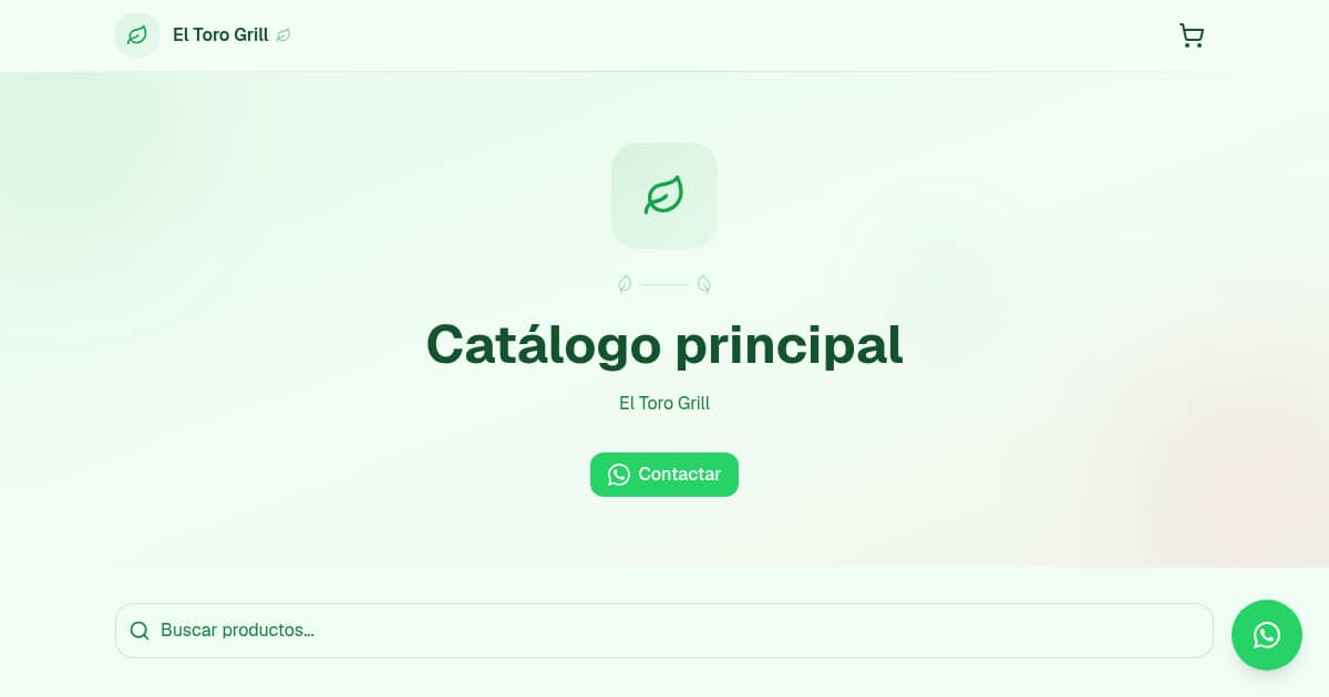 Catálogo principal