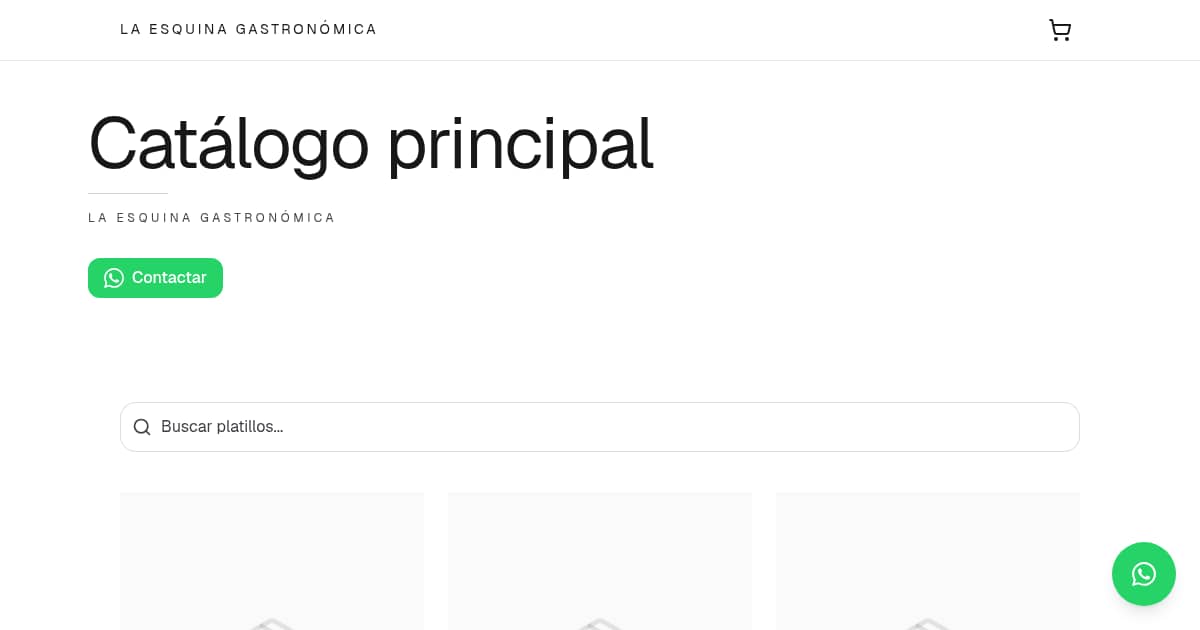 Catálogo principal