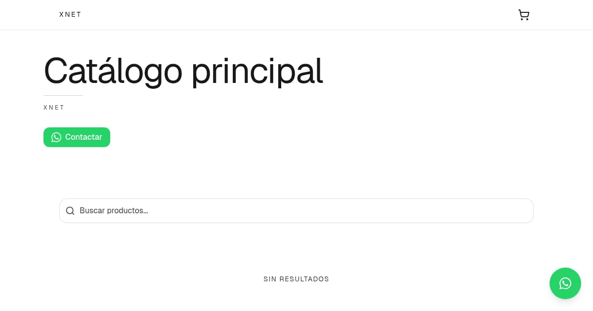 Catálogo principal