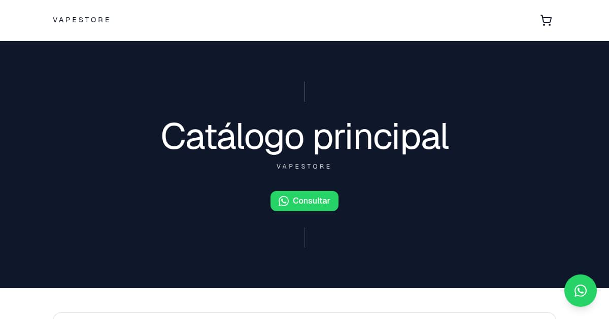 Catálogo principal