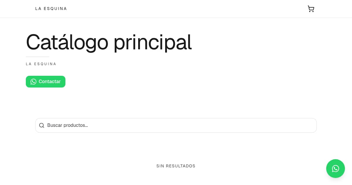 Catálogo principal