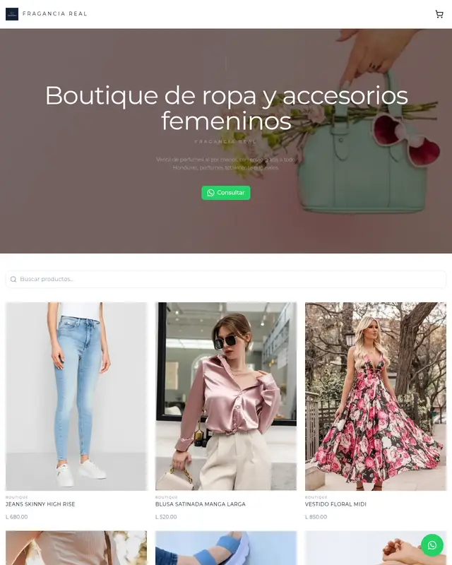 Boutique de ropa y accesorios femeninos