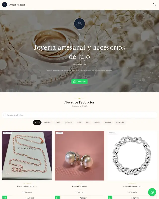 Joyería artesanal y accesorios de lujo