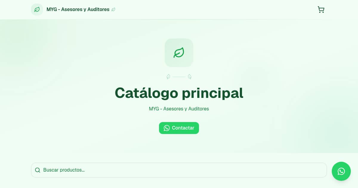 Catálogo principal